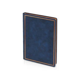 Ежедневник недатированный А4 "Royal", синий с бронзовым срезом
