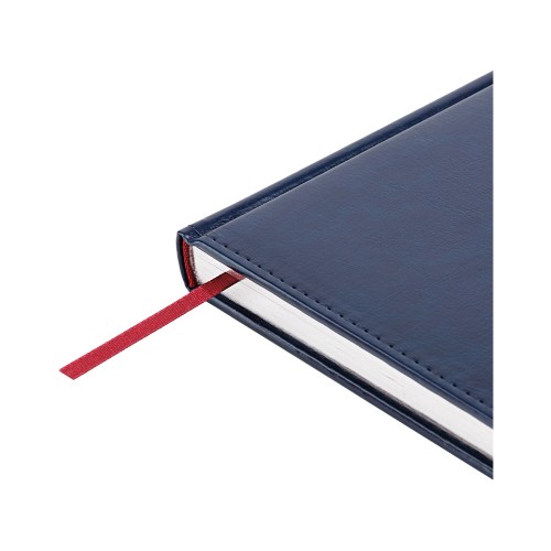 Ежедневник недатированный А4 "Sidney Nebraska", синий (серебряный обрез)