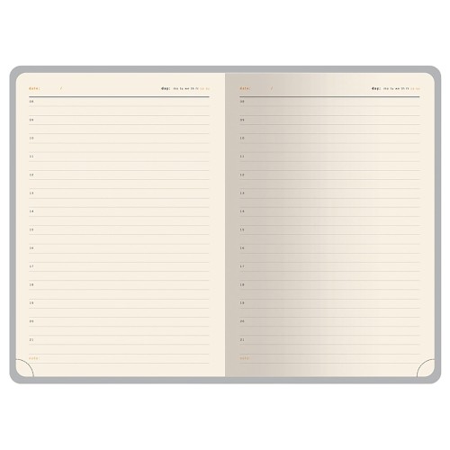 Ежедневник недатированный А5 "Parliament", красный