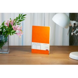 Ежедневник А5 недатированный «Megapolis Velvet Flex», оранжевый