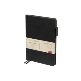 Ежедневник недатированный А5 «Boston», черный (серый обрез)