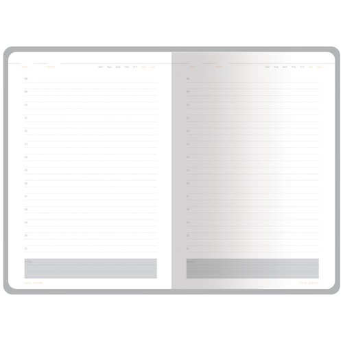 Ежедневник А5 недатированный «Mercury», оранжевый