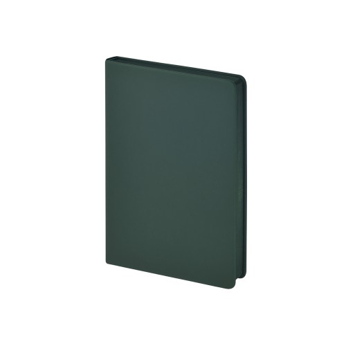 Ежедневник А5 "Megapolis Color New" soft-touch, темно-зеленый