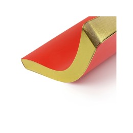 Ежедневник недатированный А5 "Megapolis Nebraska Flex", красный с золотым обрезом (Р)