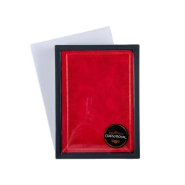 Ежедневник недатированный А5 "Royal", красный с бронзовым срезом