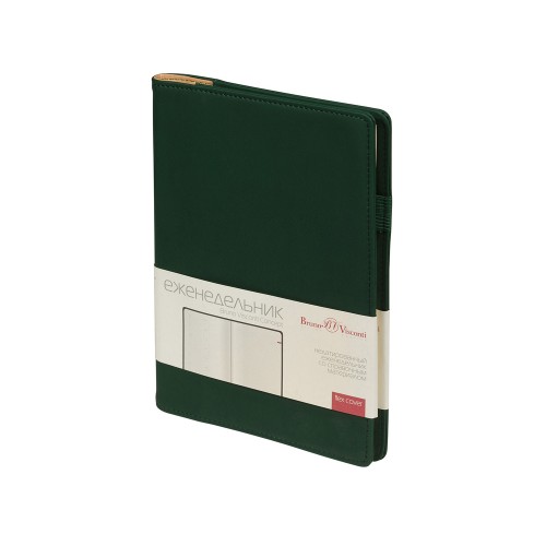 Еженедельник недатированный А5 «Concept», зеленый