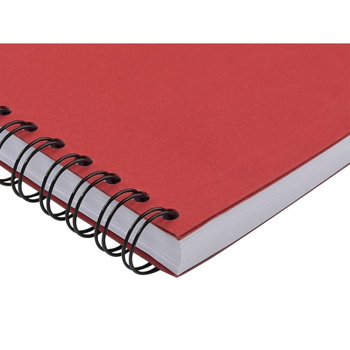 Ежедневник недатированный на гребне А5 "Pragmatic", красный