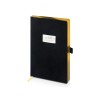 Ежедневник недатированный А5 "Black" с нашивкой, черный