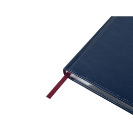 Ежедневник недатированный А5 "Sidney Nebraska", синий (серебряный обрез, серебряные уголки)