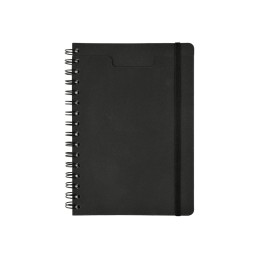 Ежедневник недатированный на гребне А5 "Pragmatic", черный