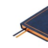 Ежедневник недатированный А4 "Royal", синий с бронзовым срезом