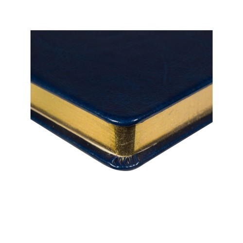 Ежедневник недатированный А5 "Megapolis Nebraska", синий с золотым обрезом