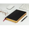 Ежедневник недатированный A5 «Chelsea», черный (золотистый кант и срез)