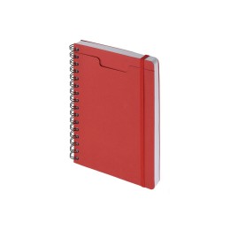 Ежедневник недатированный на гребне А5 "Pragmatic", красный