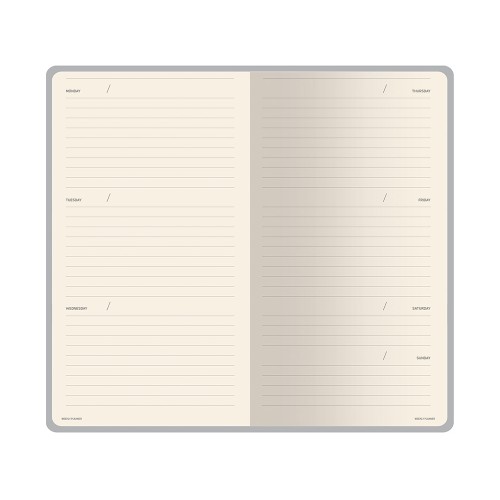 Еженедельник недатированный А6 "Verde" с нашивкой, зеленый