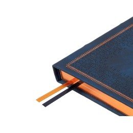 Ежедневник недатированный А5 "Royal", синий с бронзовым срезом