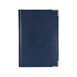 Ежедневник недатированный А5 "Sidney Nebraska", синий (серебряный обрез, серебряные уголки)
