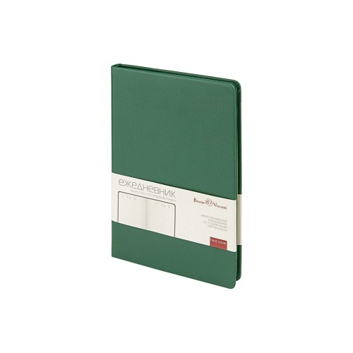 Ежедневник недатированный А5 "Megapolis Nappa", зеленый