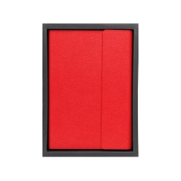 Ежедневник недатированный с магнитным клапаном А5 "Venezia", красный