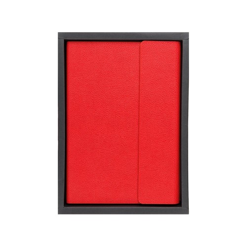 Ежедневник недатированный с магнитным клапаном А5 "Venezia", красный