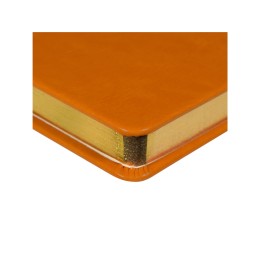 Ежедневник недатированный А5 "Megapolis Nebraska", оранжевый с золотым обрезом