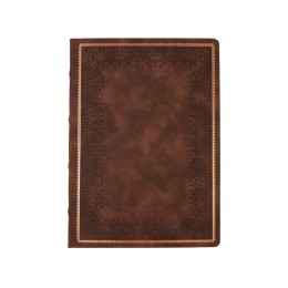 Ежедневник недатированный А4 "Royal", коричневый с бронзовым срезом