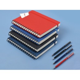 Ежедневник недатированный на гребне А5 "Pragmatic", синий (Р)