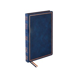 Ежедневник недатированный А4 "Royal", синий с бронзовым срезом