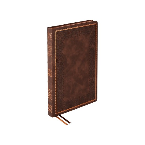 Ежедневник недатированный А4 "Royal", коричневый с бронзовым срезом