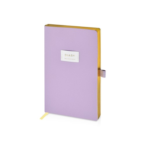 Ежедневник недатированный А5 "Zefir" с нашивкой, сиреневый