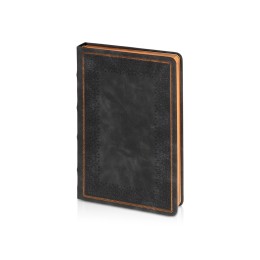 Ежедневник недатированный А5 "Royal", черный с бронзовым срезом