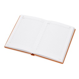 Ежедневник недатированный А5 «Velvet», оранжевый флуор