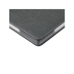 Ежедневник недатированный А5 "Sidney Nebraska", серый (серебряный обрез)