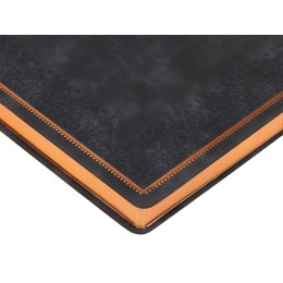 Ежедневник недатированный А4 "Royal", черный с бронзовым срезом