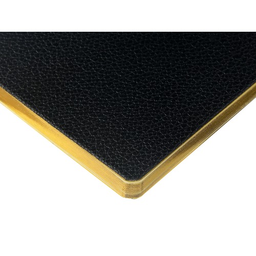 Еженедельник недатированный А6 "Black" с нашивкой, черный