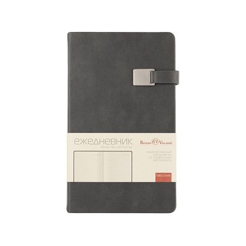 Ежедневник недатированный А5 "Premier", серый