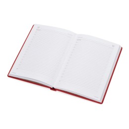 Ежедневник недатированный А6+ «Velvet», бордовый яркий