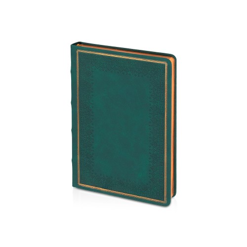 Ежедневник недатированный А5 "Royal", зеленый с бронзовым срезом