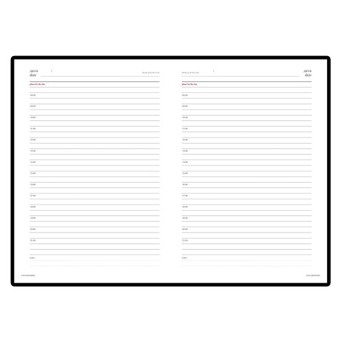 Ежедневник недатированный А5 "Sidney Nebraska", синий (белый обрез)