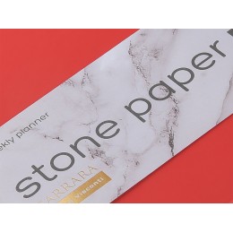 Еженедельник с каменной бумагой А5+ "Carrara", красный