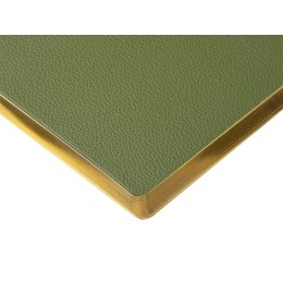 Ежедневник недатированный А5 "Verde" с нашивкой, зеленый