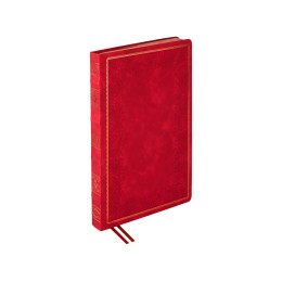 Ежедневник недатированный А4 "Royal", красный с бронзовым срезом