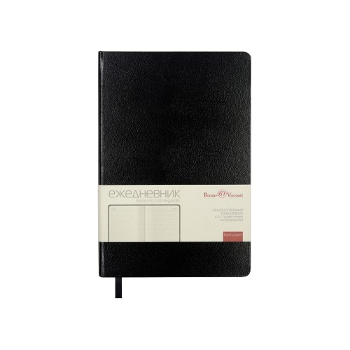 Ежедневник недатированный А5 «Megapolis», черный (золотой обрез)