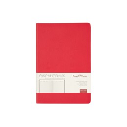 Ежедневник недатированный А5 "Megapolis Nappa", красный