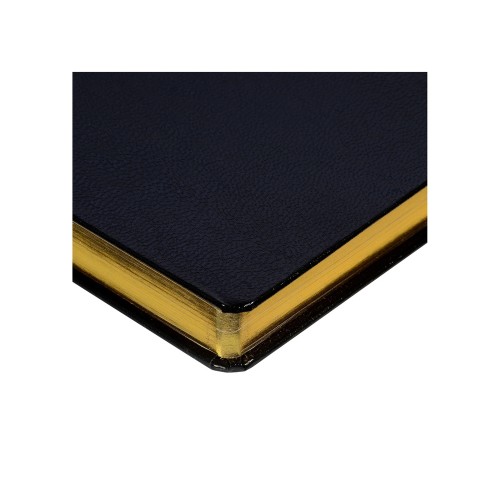 Ежедневник недатированный А5 «Megapolis», черный (золотой обрез)