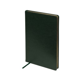 Ежедневник недатированный А5 "Megapolis Nebraska", зеленый с золотым обрезом