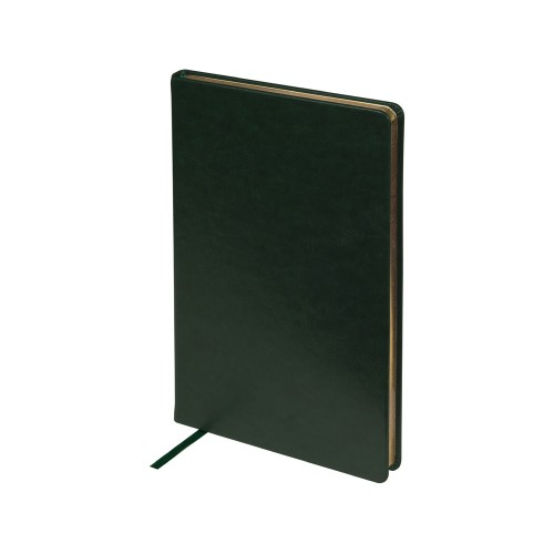 Ежедневник недатированный А5 "Megapolis Nebraska", зеленый с золотым обрезом