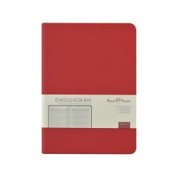 Ежедневник недатированный А6+ "Megapolis Color", красный