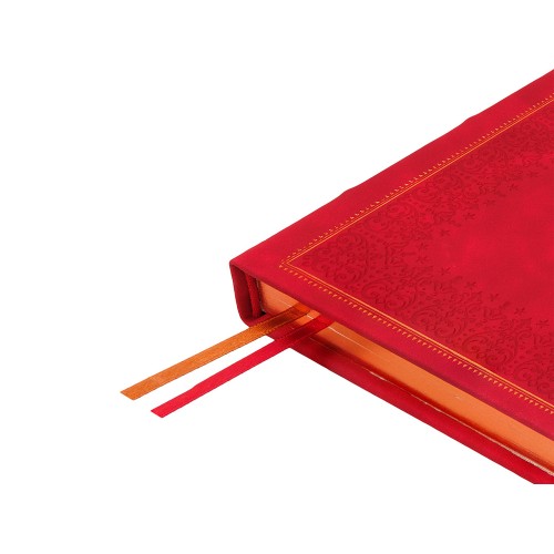 Ежедневник недатированный А5 "Royal", красный с бронзовым срезом