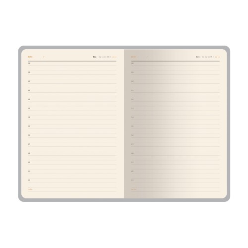 Ежедневник недатированный А5 "Boston", черный (желтый обрез)